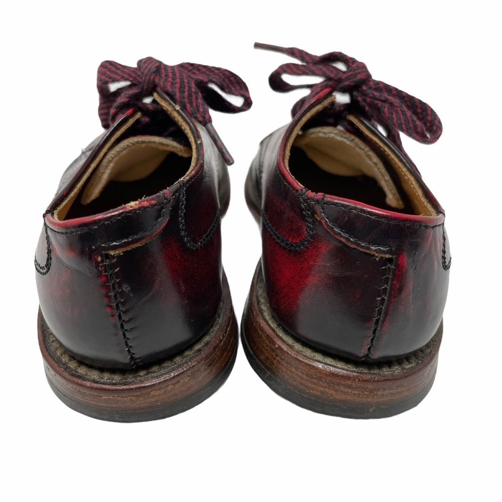 Vintage FALKNER'S All Leather Tie Shoes Reddish Black size 151/2D(infant) - Picture 3 of 8